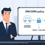 【業務別テンプレ付き】IRM/DRMポリシー設計の教科書｜情報漏洩を防ぎつつ生産性を落とさない5つの基本と運用術