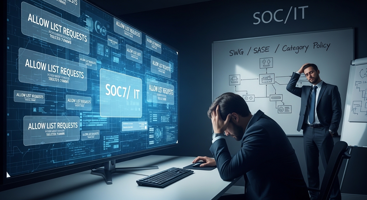 SWGの「許可リスト地獄」から脱却する方法：カテゴリ設計と例外ポリシーで運用負荷とリスクを減らす