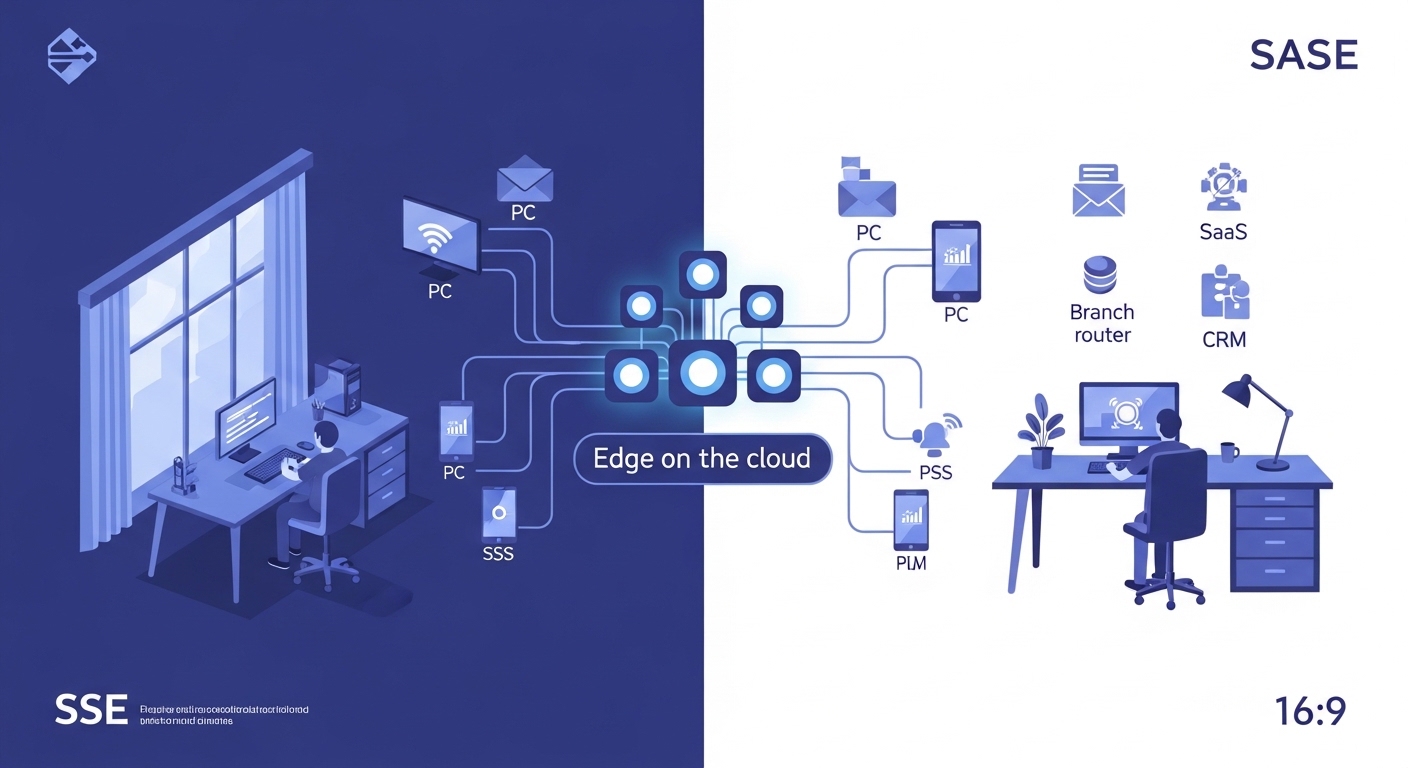 SASEとSSEの違いを最短で理解：SD-WANの有無・構成要素・導入ステップを整理