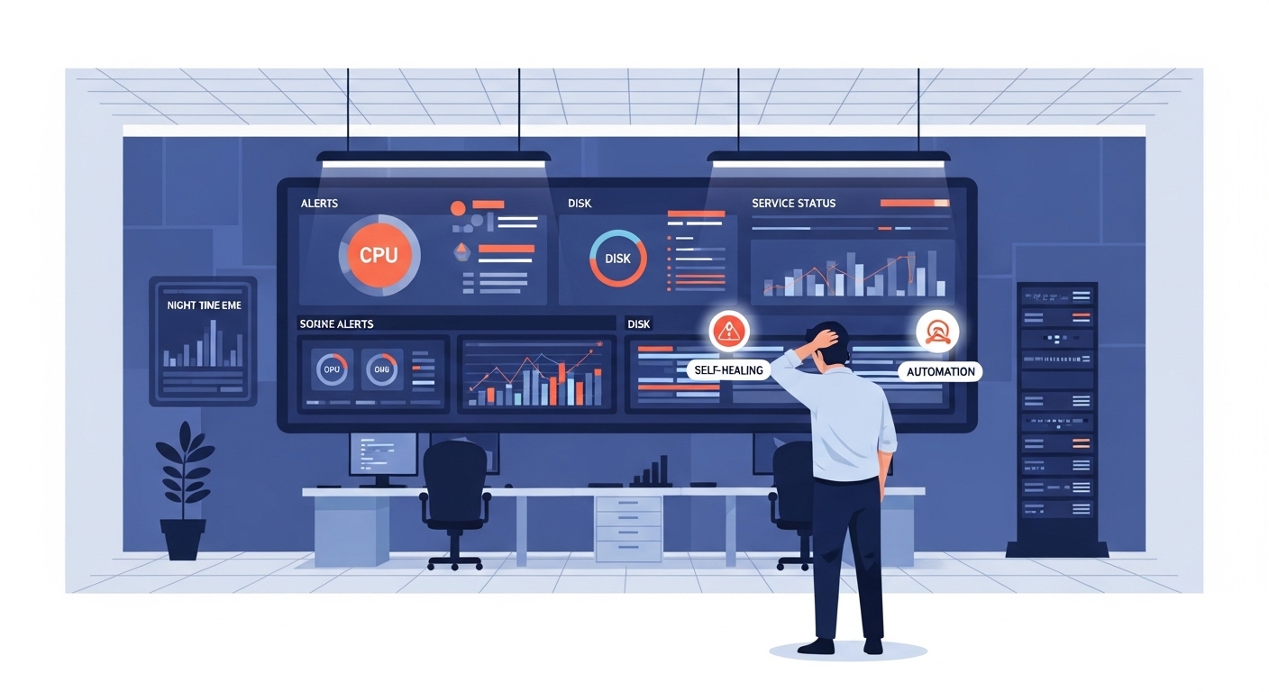 RMMの自動復旧（セルフヒーリング）入門｜障害対応を“検知→自動修復”へ進化させる設計術
