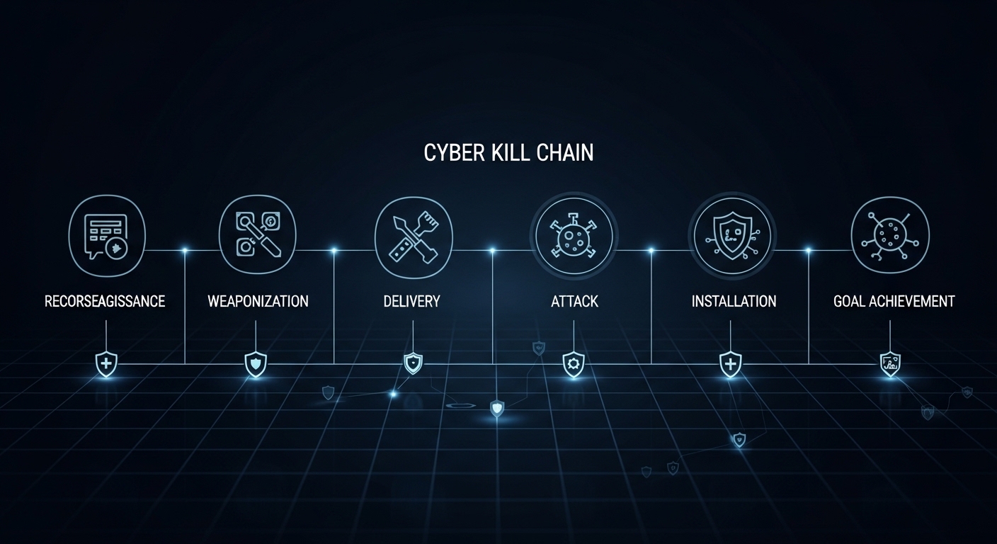 サイバーキルチェーンとは？7段階の攻撃モデルとフェーズ別対策を徹底解説
