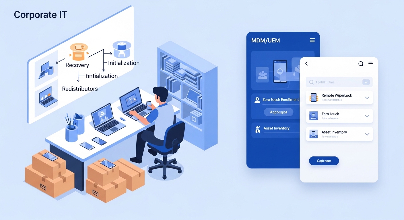 【情シス担当者必見】端末リプレイスのフロー標準化ガイド｜MDMで回収・初期化・再配布を自動化